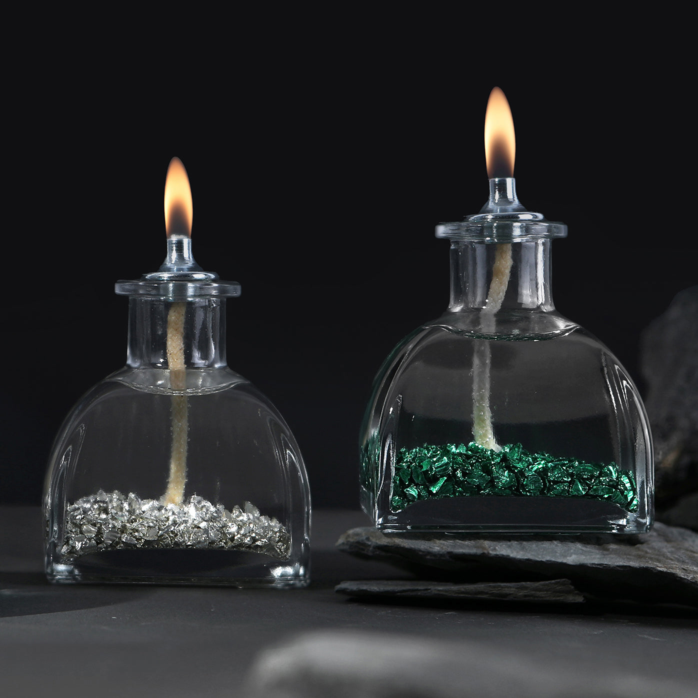 The Lux Bliss Stardust Combine Decorative Oil Lamp Candle Set of 2 x 100 ml (2 x 3.38 Ounce)
